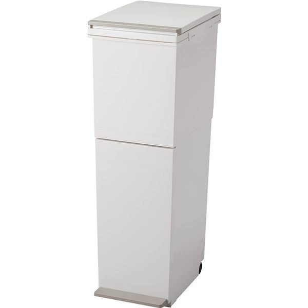 2個セットアスベル 分別ペダル2段スリム 38L ホワイト 9,826円