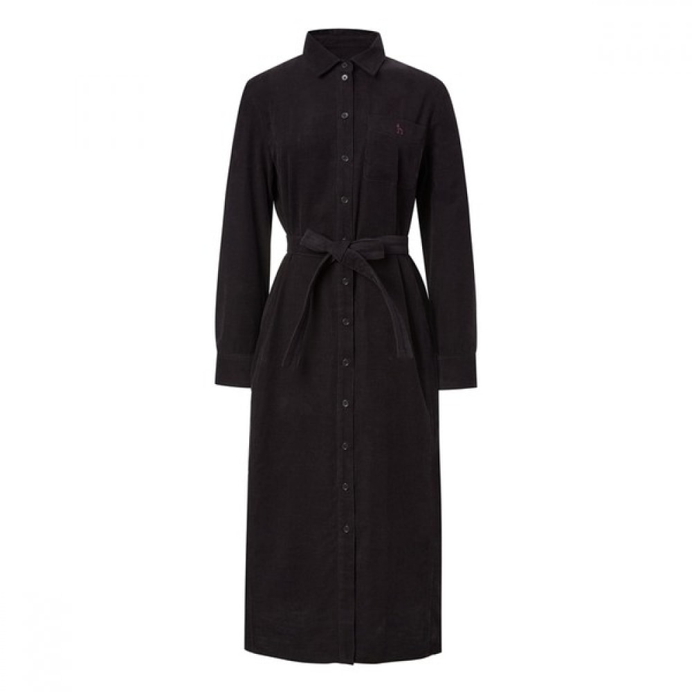 (ヘッジスレディース) 24FW コーデュロイドレスバーガンディー HSDR4D902D2