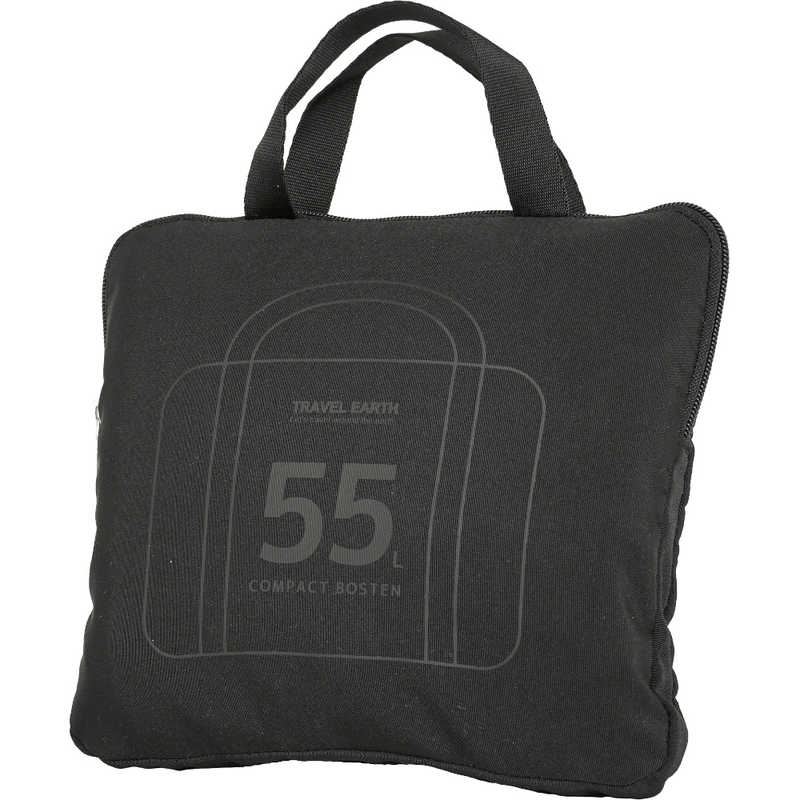 TRAVELEARTH　トラベルアース 折りたたみボストン ブラック　TE-13112-BK 5,060円