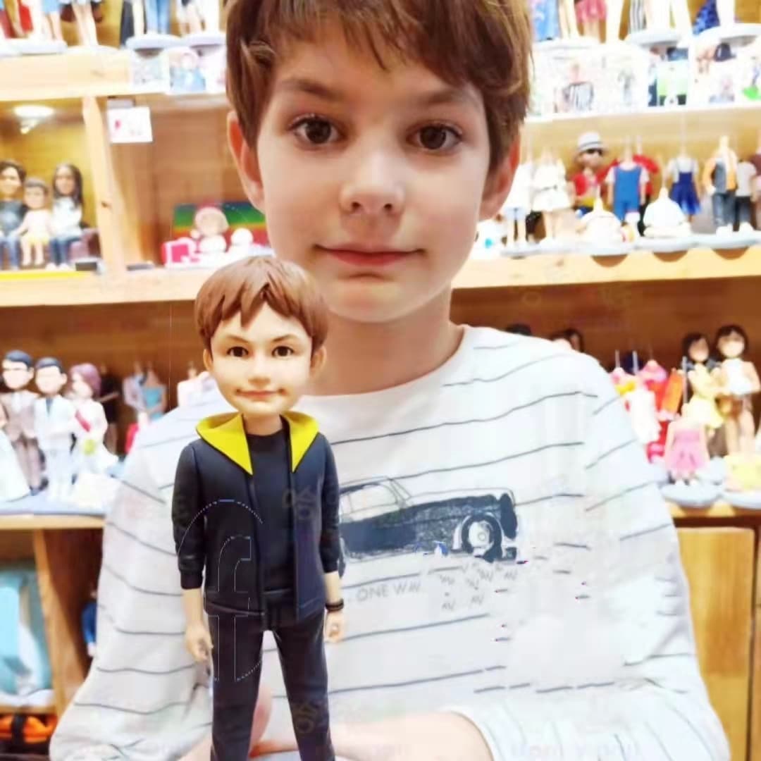 【オーダーメイド】3D肖像画 似顔絵 写真 人形 フィギュア 誕生日 ベビー 赤ちゃん キッズ 子供 幼児 出産祝い