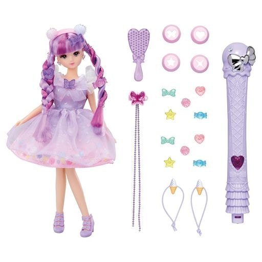 タカラトミー 『 リカちゃん ドール キラっとカラチェン ジェラートもえちゃん (初回トッピンジュエル増量版) 』 着せ替え お人形 おままごと おもちゃ 3歳以上 玩具安全基準合格 STマーク認証