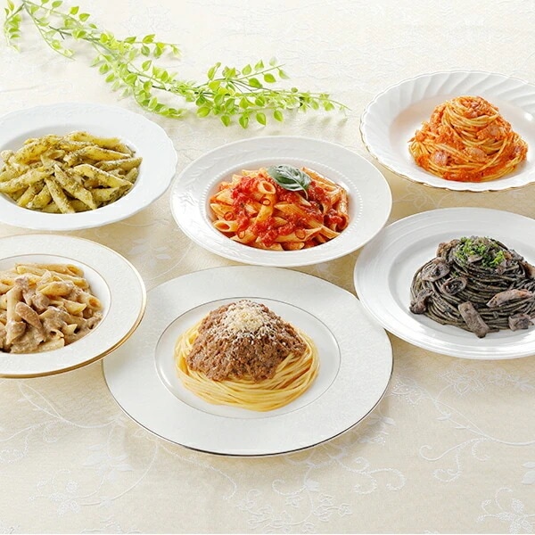 ギフト パスタ 送料無料 東京「アロマフレスカ銀座」原田シェフ監修 6種のこだわりパスタペンネセット 冷凍便 5180104『SKT』銀座 有名店 人気 詰め合わせ お取り寄せグルメ セット 誕生