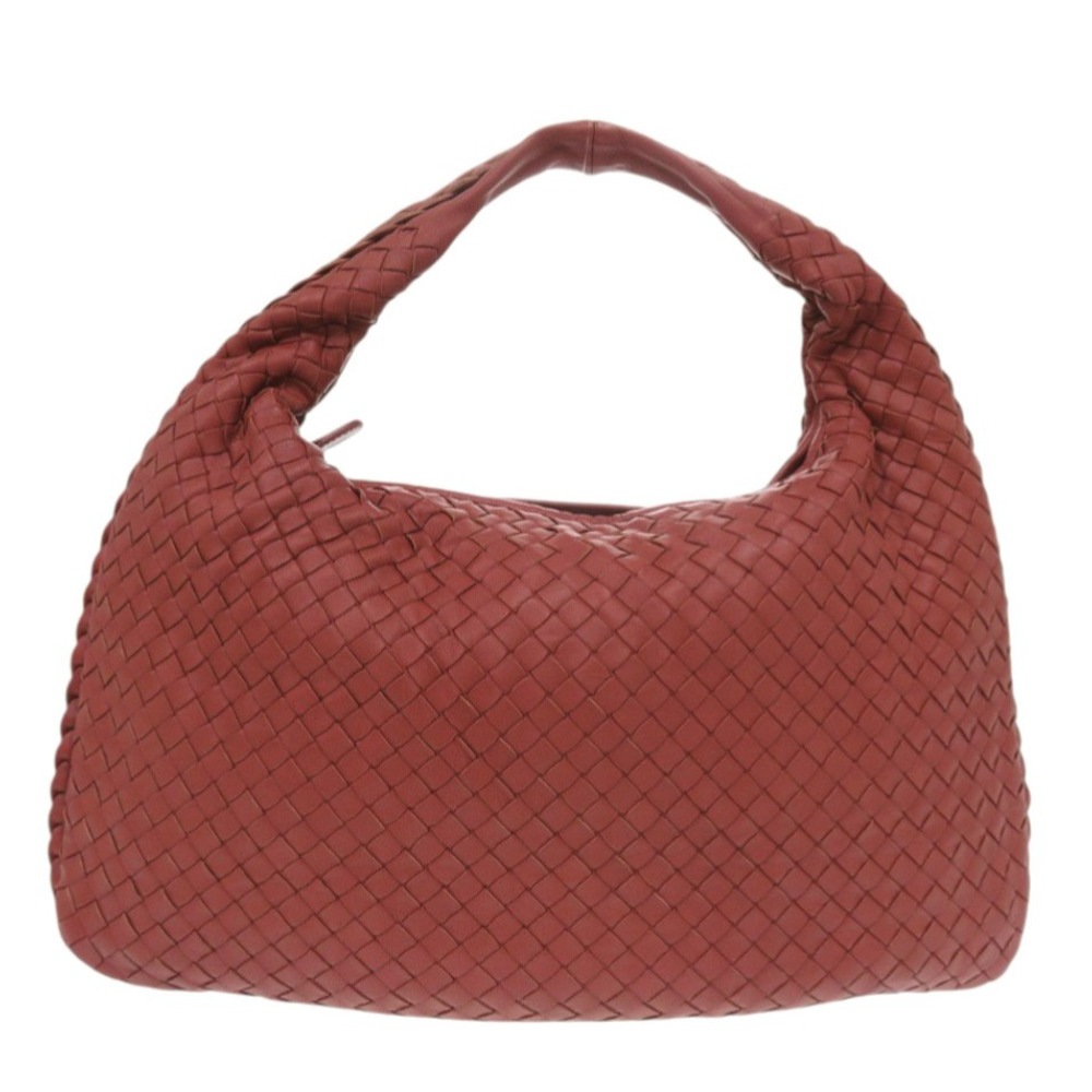 美品 ボッテガヴェネタ イントレチャート ホーボー ハンドバッグ レザー レッド 1569【中古】BOTTEGAVENETA レディース