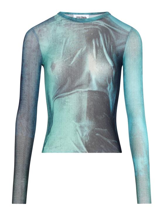 JEAN PAUL GAULTIER Women Tunic Tops 2503WTO310 M004P5557 Clear Blue