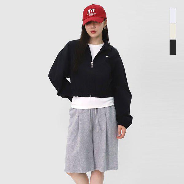 女性の変わりやすい季節のデイリーナイロンジップアップウィンドブレーカーアウター SID010