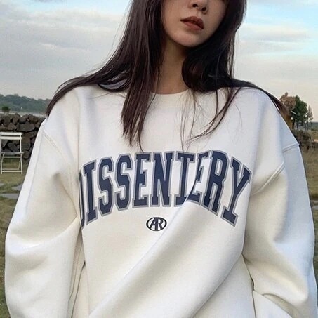 ２色 トップス トレーナー レディース 秋冬 春 かわいい カジュアル ゆったり ミドル丈 長袖 萌袖 ラウンドネック BIGシルエット ホワイト ブラック M L XL 2XL 大きめ ビッグサイズ