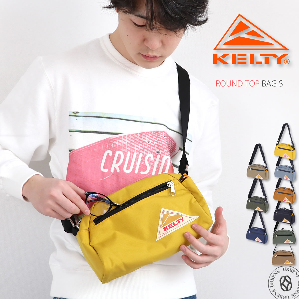 コーデュラナイロンポーチ ラウンドトップショルダーバッグS ショルダーバッグ メッセンジャーバッグ カジュアル メンズ レディース 5,203円