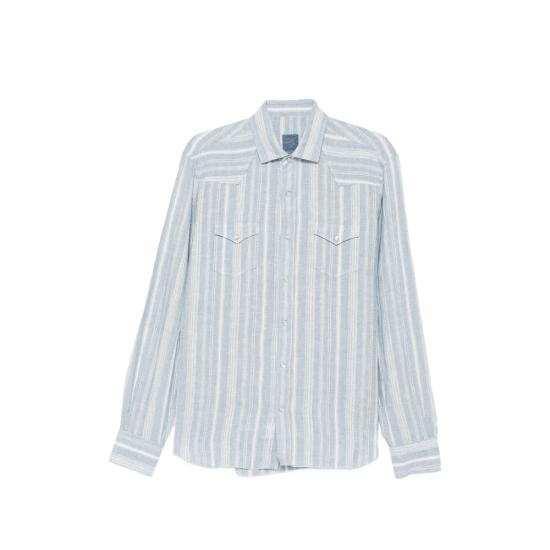 BARBA Men Shirts 54041 0001 BLUE WHITE
