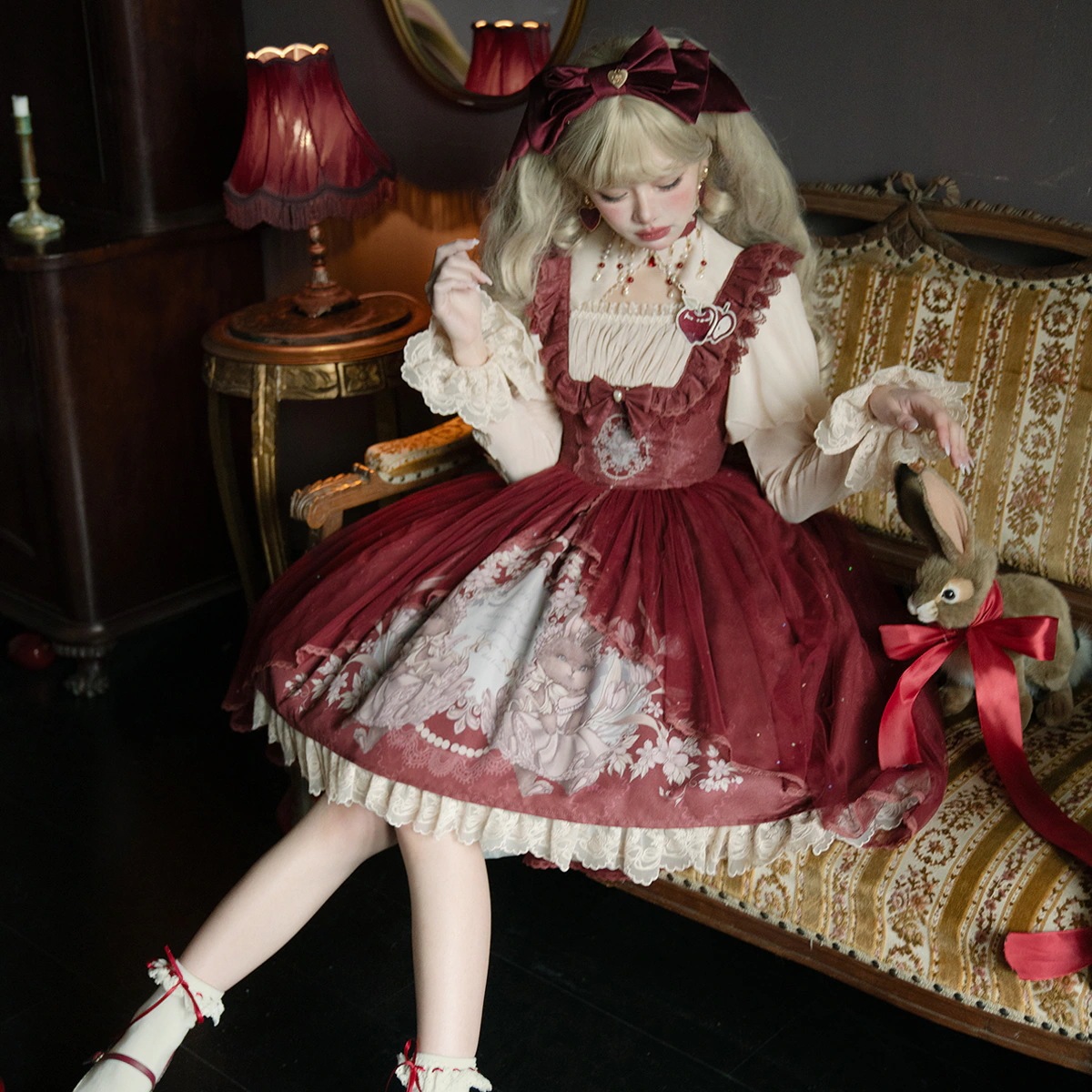 ロリータドレス 正月シャツjskプリンセスドレス 新のご挨拶毎日クリスマスロリータドレス