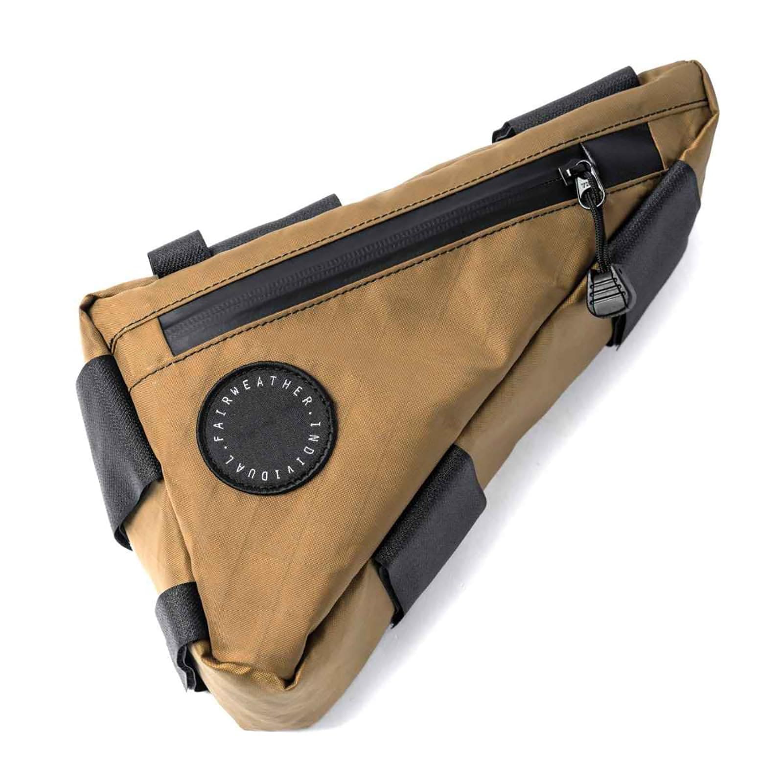 日本製 FAIRWEATHER フェアウェザー corner bag コーナーバッグ 自転車 フレームバッグ コンパクト収納 防水 軽量 バック 小物ケース ツーリング サイクリング (コヨーテ/ec