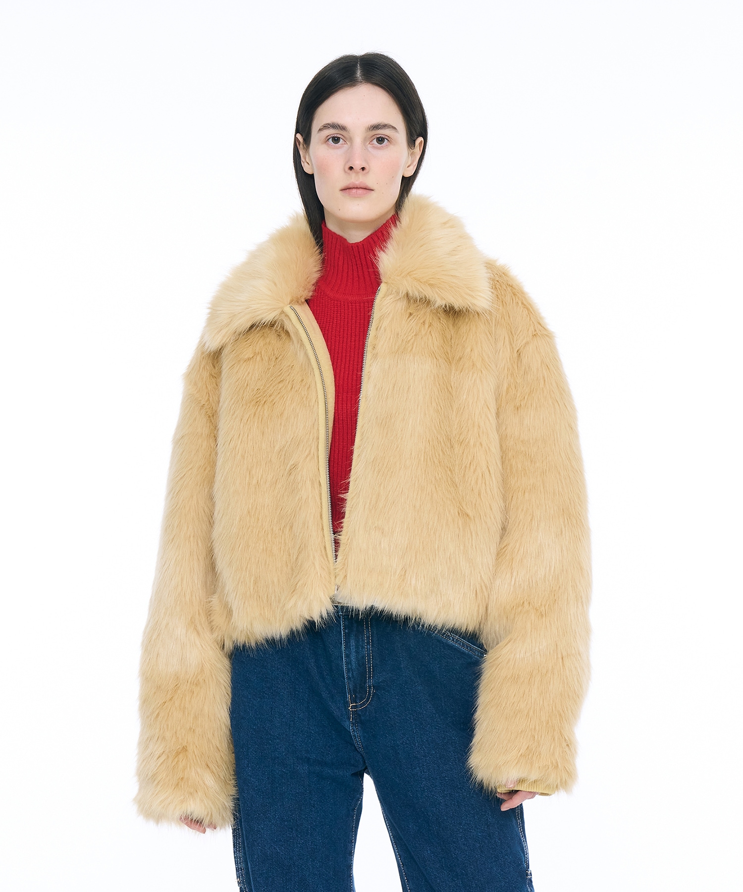 完売品】韓国ブランド PARTIMENTO WOMEN fur coatカラーグレー - 毛皮