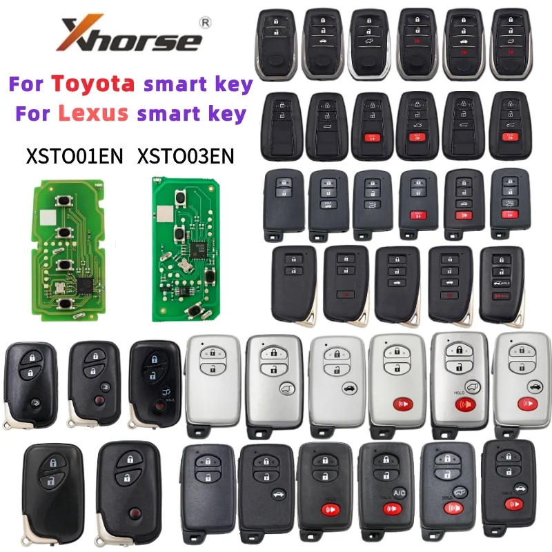Xhorse-vdi xm38スマートリモートキーxsto01enxsto01en8a4d4abatoyota用チップLexus更新バージョンサポート312-433グローバル