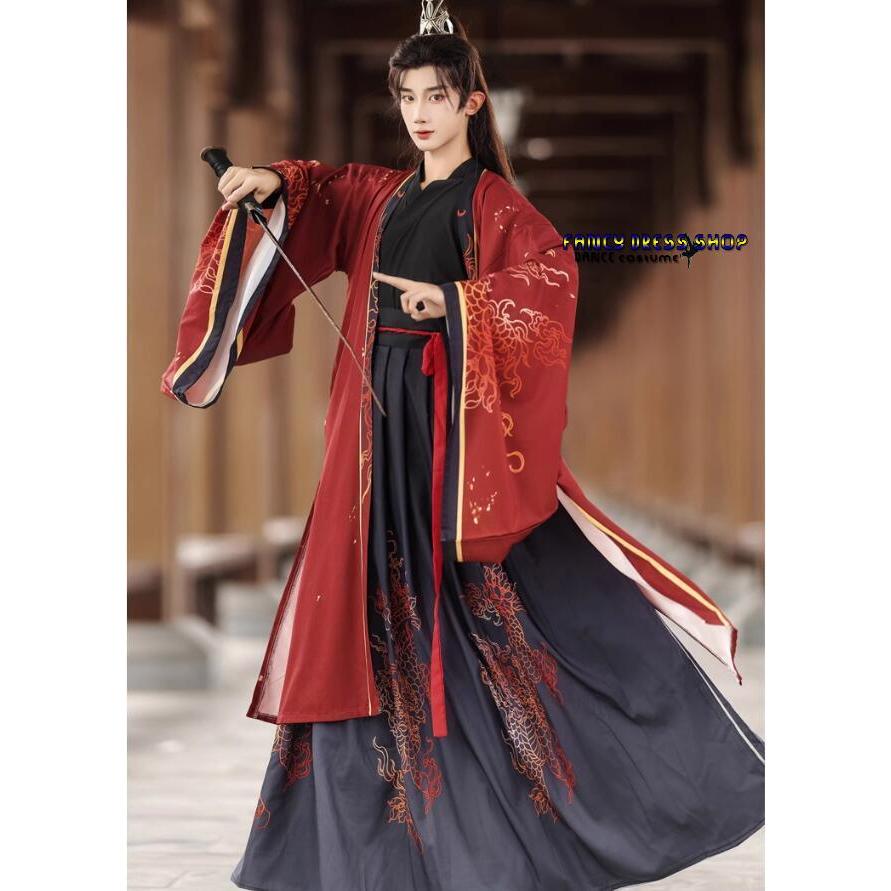 出荷が迅速である 独占販売 魏晋時代華流コスプレ衣装 メンズ 漢服 チャイナ服 中華服 プリント 華服 チャイナ風ハロウィン 仮装 中国古代 時代劇 コスチューム チャイナドレス ユニセック 本日限り