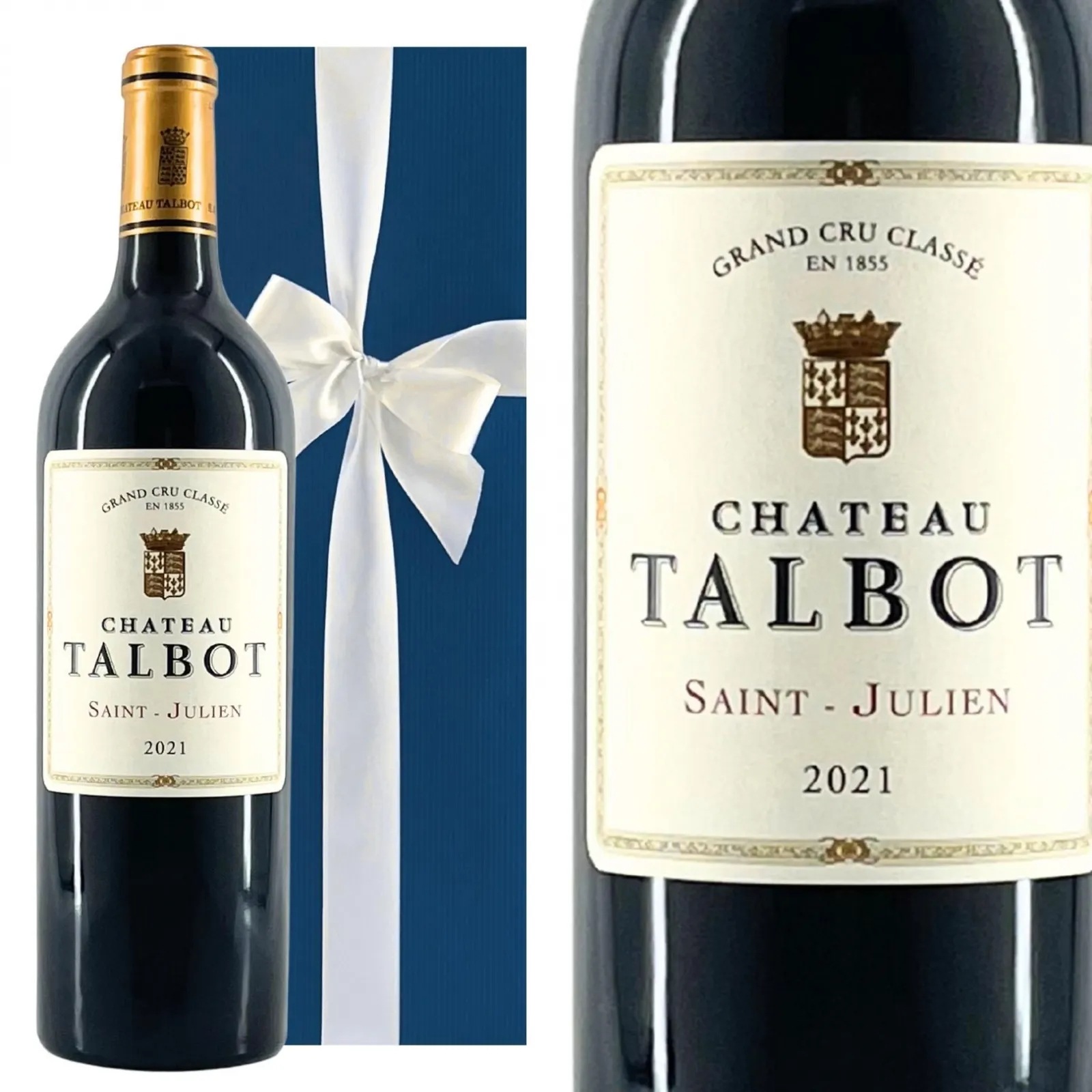 [ワインギフト] フランス産 シャトー タルボ 2021 赤ワイン 750ml ギフト箱入り [ラッピング付] ボルドー メドック格付 第4級