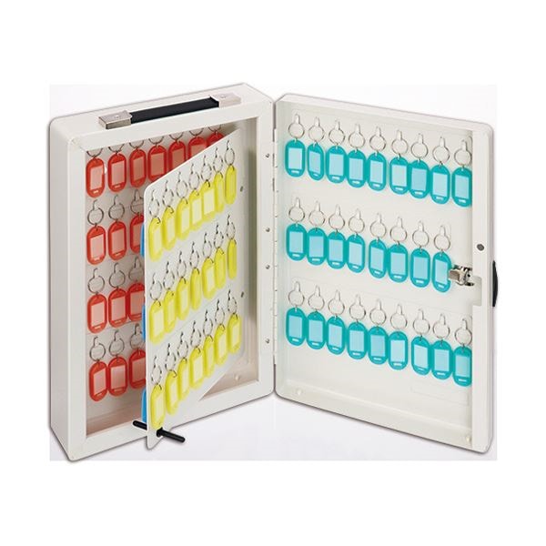 （まとめ）キーボックス 100個吊[x3セット]
