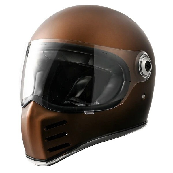 RIDEZ RIDEZ X HELMET MATT BROWN/SOLID EDITION L マットブラック バイク用フルフェイスヘルメット