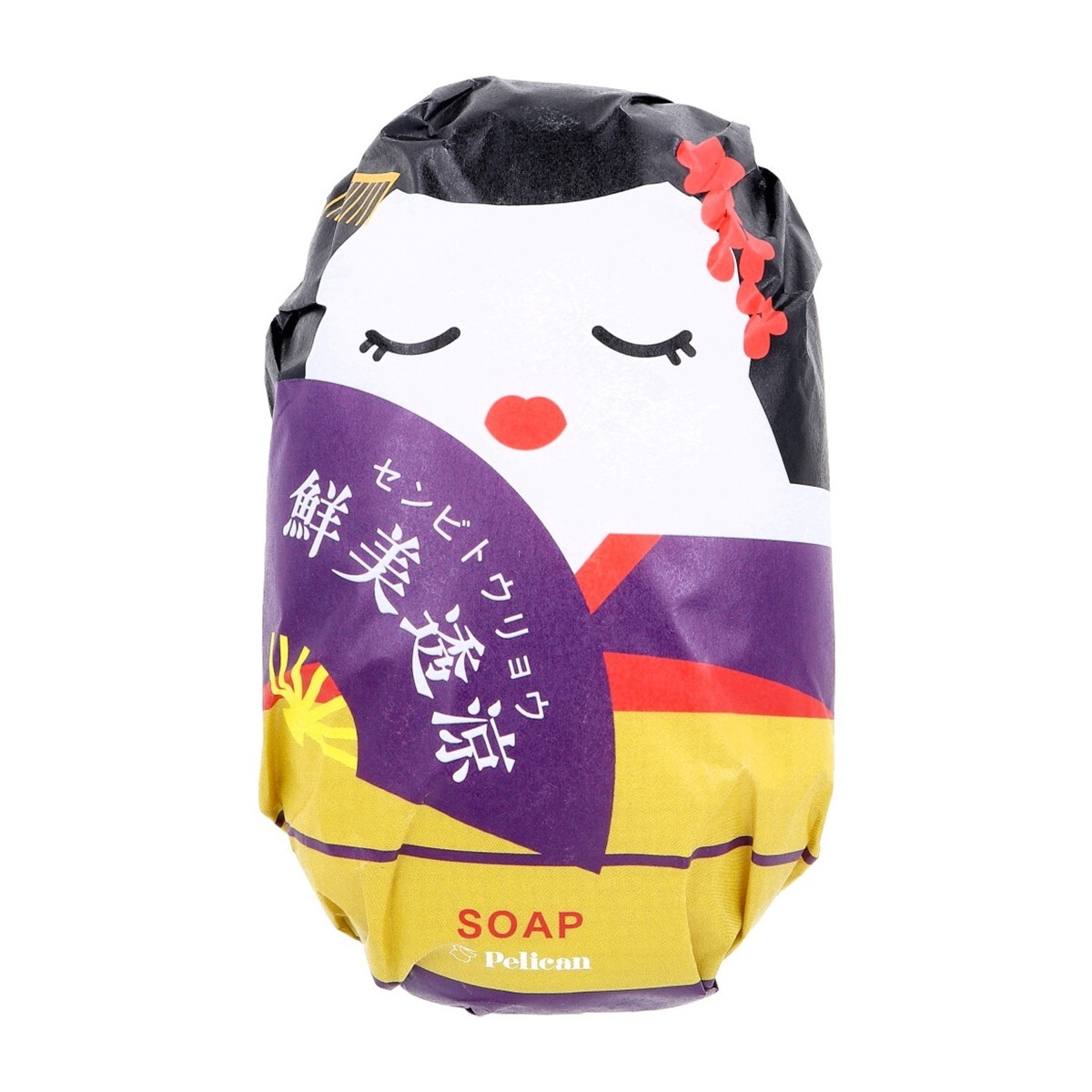 固形石鹸 化粧石鹸 和せっけん 芸者 鮮美透涼 新緑の香り 180g X3個