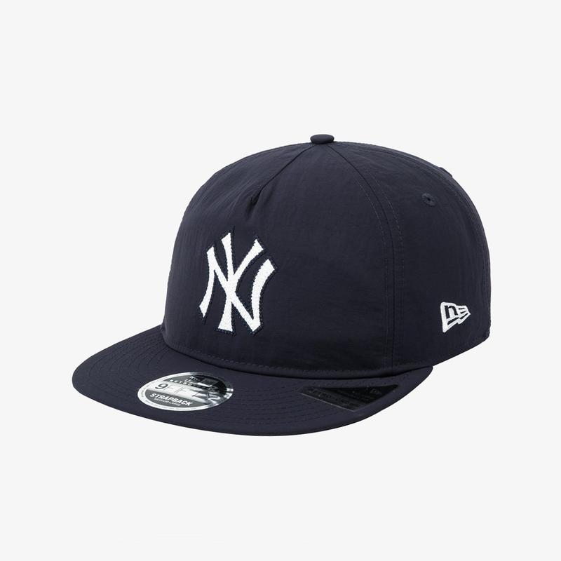 MLB ニューヨーク ヤンキース チェーン ロゴ Aフレーム レトロ クラウン ストラップバック ネイビー 14881435