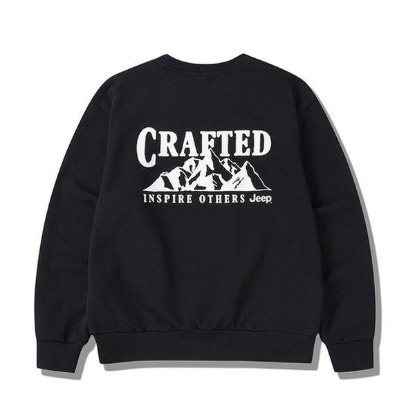 男女共用クラフテッドマウンテンマンツーマンTシャツ JQ1TSU896BK