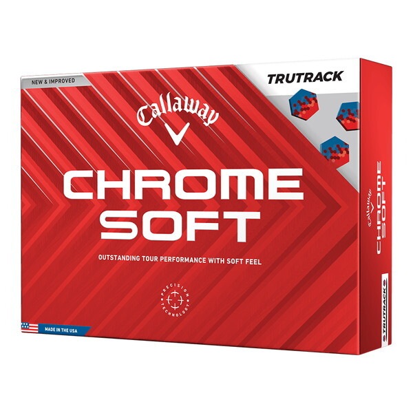 日本正規品 CHROME SOFT TRUTRACK(クロムソフト トゥルートラック) ボール 2024年モデル ブルー/レッド DZ(ダース)