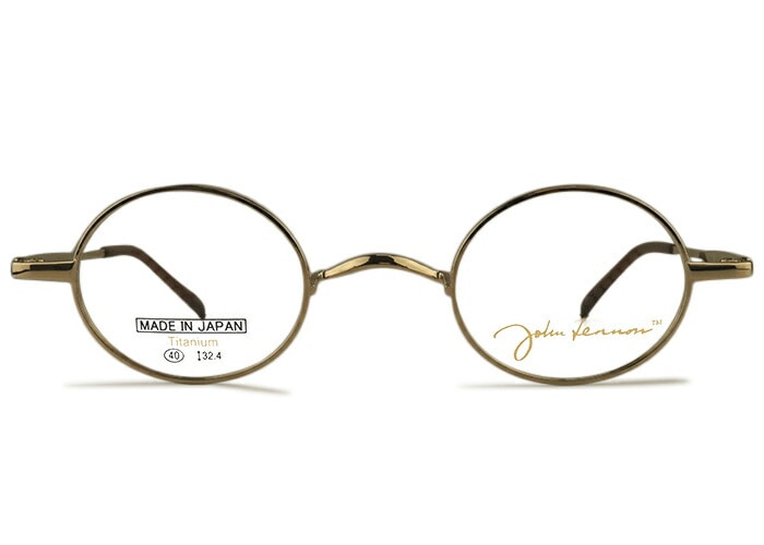 メガネ ジョンレノン John Lennon jl-1123 日本製 チタン レトロ アンティーク オーバル （フレームのみ / 度付き / 度なし 伊達) 遠近両用 老眼鏡 40ロ24 jl2