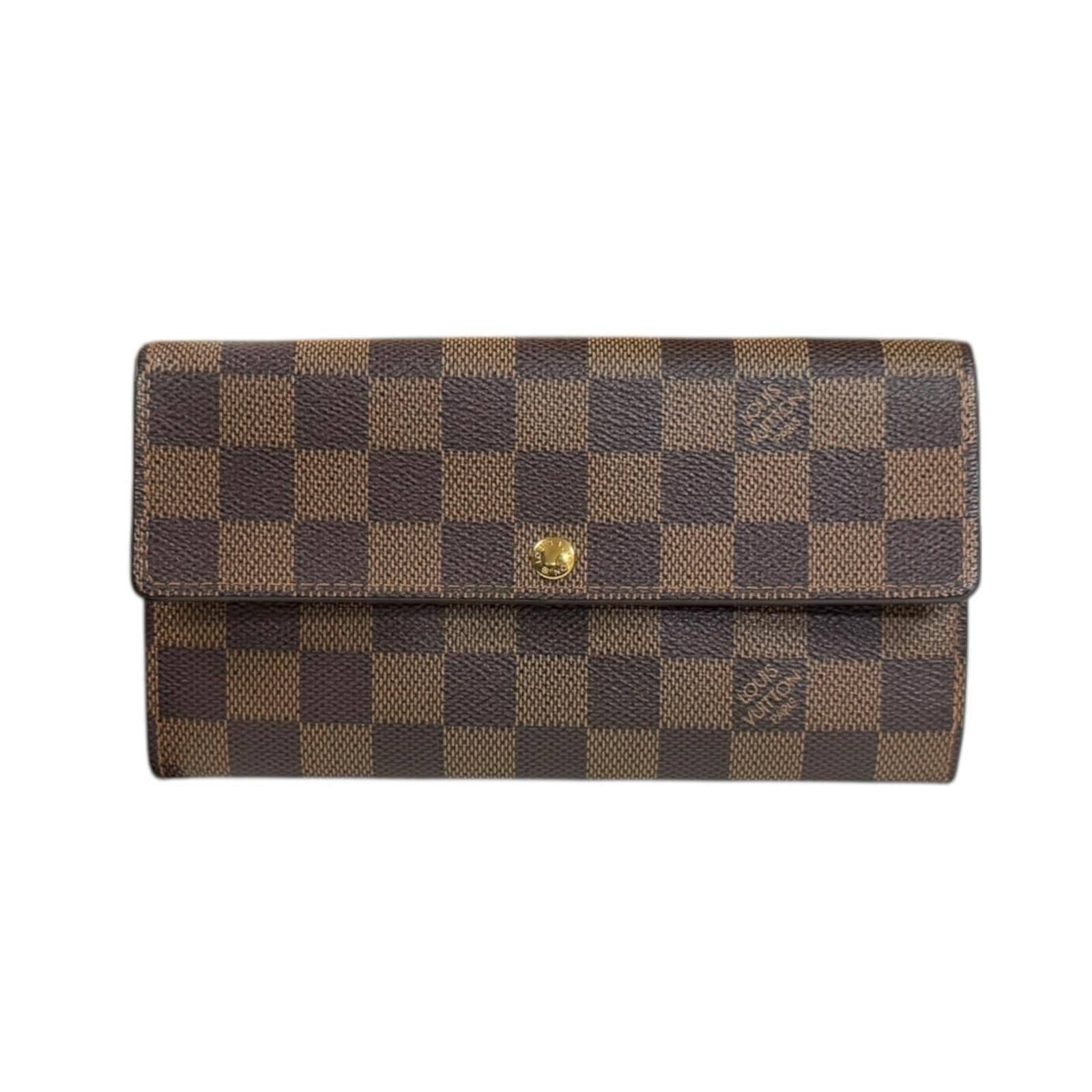ルイヴィトン ポルトフォイユ サラ ダミエ 長財布 ダミエキャンバス N61734 LOUIS VUITTON 中古