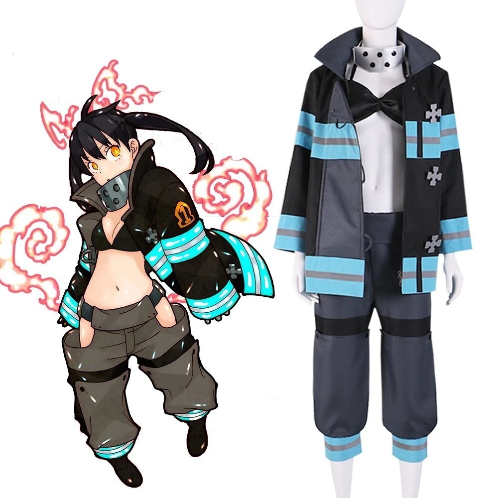 仮装 変装 コスチューム コスプレ衣装 コタツ）防火服 環古達（タマキ 8特殊消防隊 第1 Foce Fie 炎炎ノ消防隊 スーツ ハロウィン 2023年新作入荷コスプレ