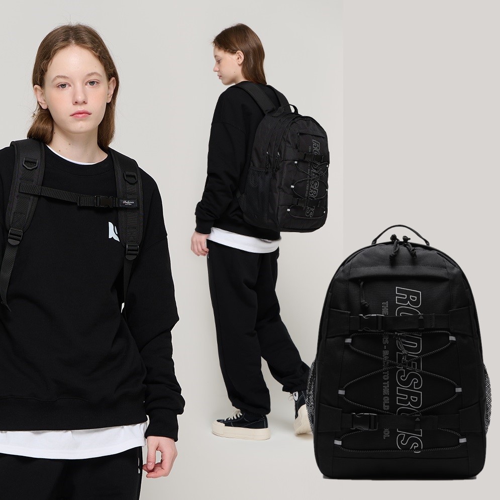 RDR 3Dマトリックス バックパック ブラック 大容量 おしゃれ 通学 通勤 韓国ブランド