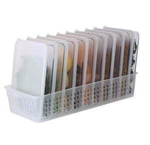キッチン＆冷蔵庫組織用キッチン用Silicookフラットプラスチックボックス（10 x 600ml）