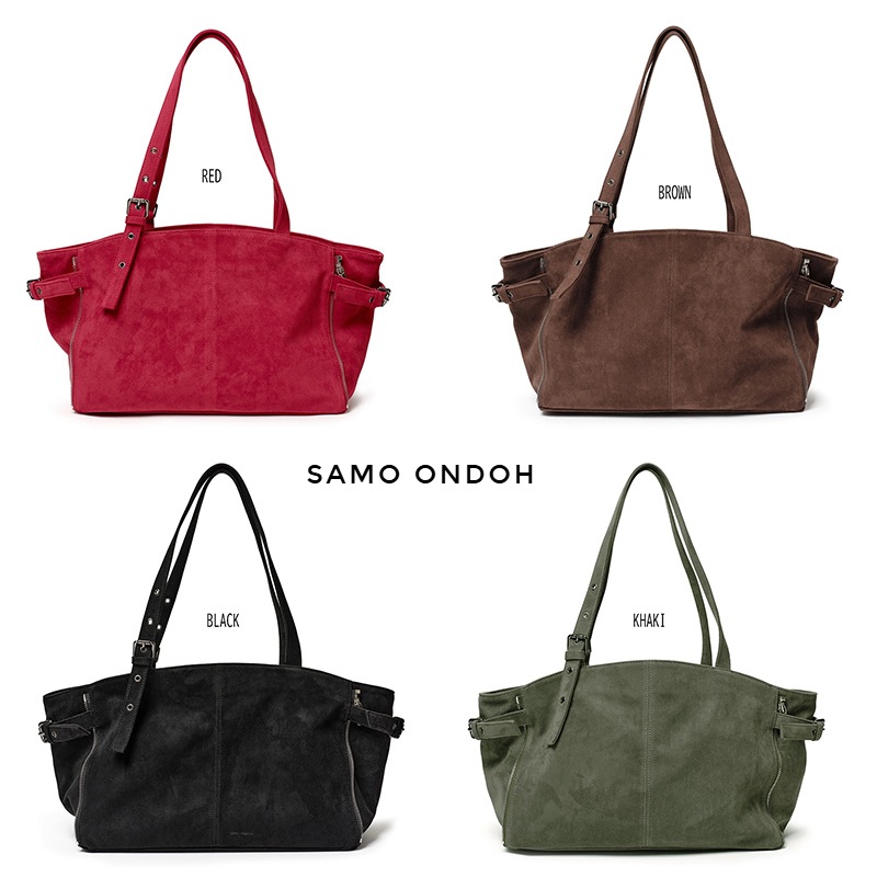 [韓国人気］Zipper shopper bag SUEDE
