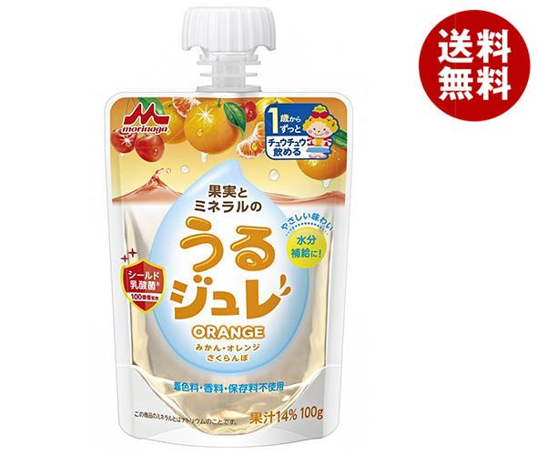 森永乳業 うるジュレ ORANGE 100gパウチ×36本入×(2ケース)