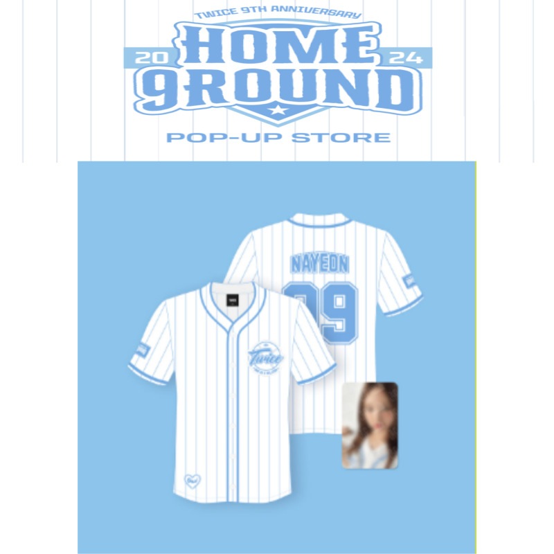 [2024 TWICE 9TH ANNIVERSARY HOME 9ROUND POPUP]11.BASEBALL UNIFORM