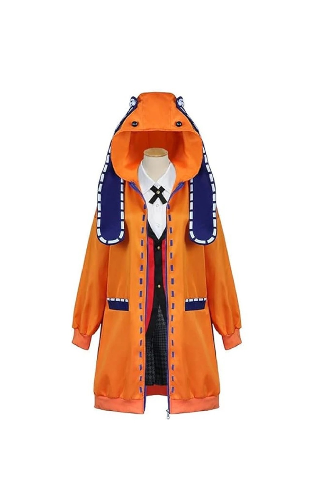 賭ケグルイ コスプレ ウィッグ付き 百花王学園 黄泉月 るなコスプレ衣装 コスチューム 仮装 変装 文化祭 イベント