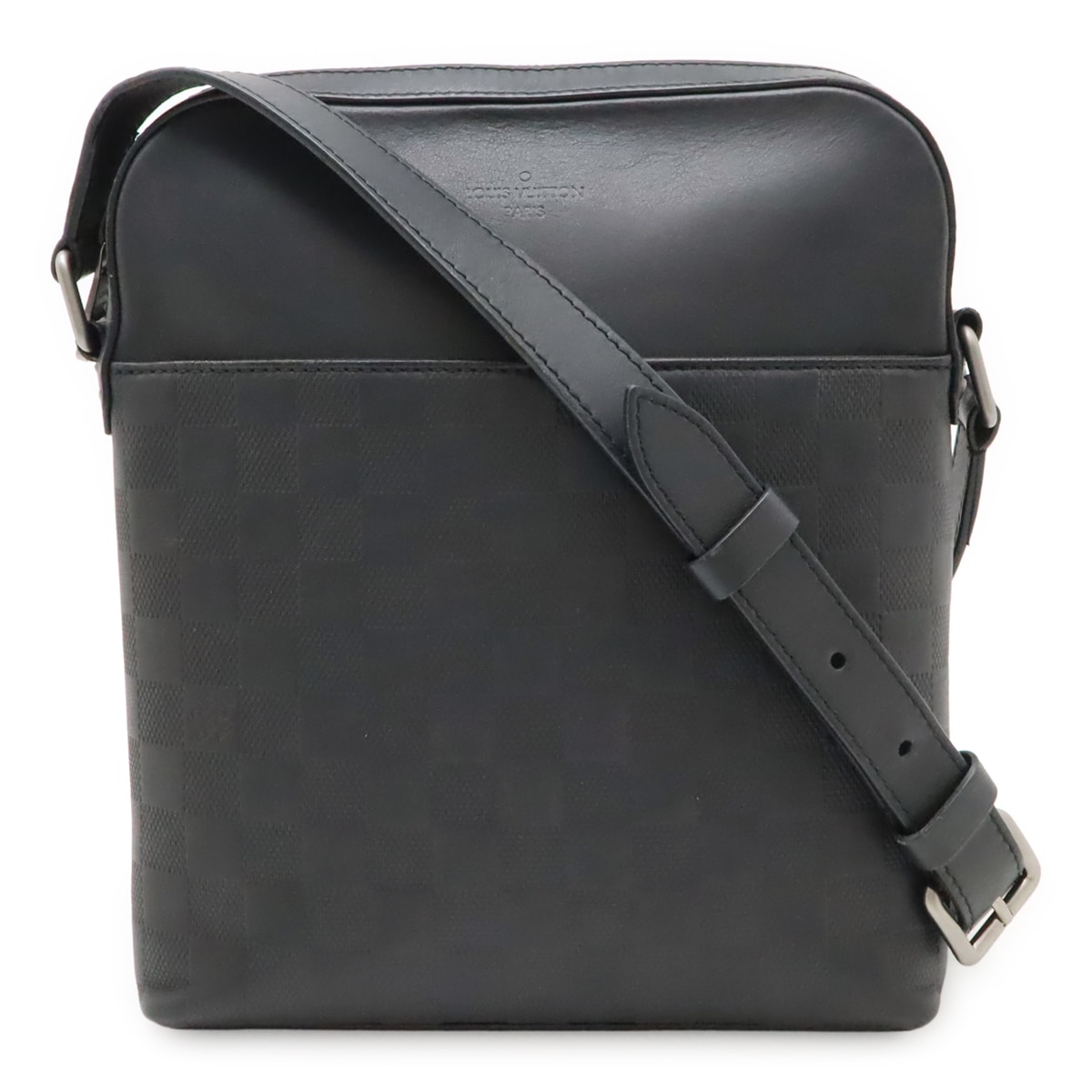 ダミエアンフィニ ポシェット ディストリクト ショルダーバッグ 斜め掛け オニキス 黒 ブラック N2335