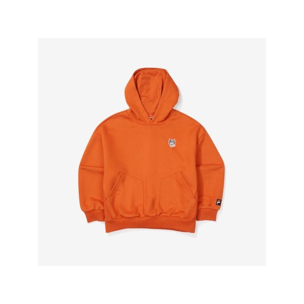 [FILA KIDS] アーバンフィラ X ゴーアクティングバッグフード付きスウェットシャツ (FK2POF3501X_BRK) Q0ZFK2POF3501XBRK