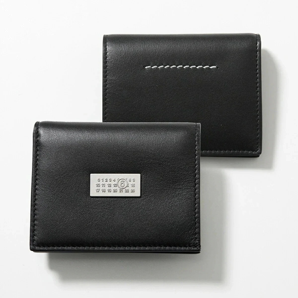 MM6 エムエムシックス メゾンマルジェラ 二つ折り財布 SA5UI0015 P7258 レディース レザー ミニ財布 小銭入れあり ナンバリングロゴ T801