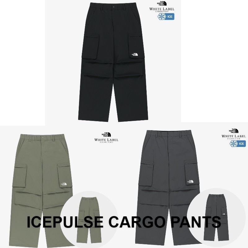 韓国正規品保証 関税負担なしNP6NS05J ICEPULSE CARGO PANTSデイリー 基本 着装 男子 女子 人気 韓国 ファッション 男女共用 アウトドア