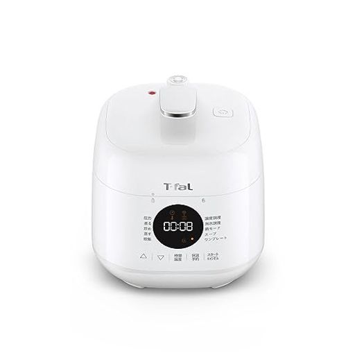 【オンライン限定】 ティファール 電気圧力鍋 2.3L 1人~2人用 時短 自動調理 1台10役 圧力/無水/煮る/蒸す/炊飯/炒め ミニサイズ 「ラクラ・クッカー ミニ」 一人暮らし レシピブック付