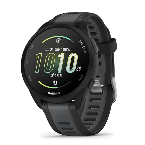 Forerunner 165 BlackGray ランニングGPSウォッチ Android/iOS対応 Suica機能搭載 AMOLEDディスプレイ日本正規品