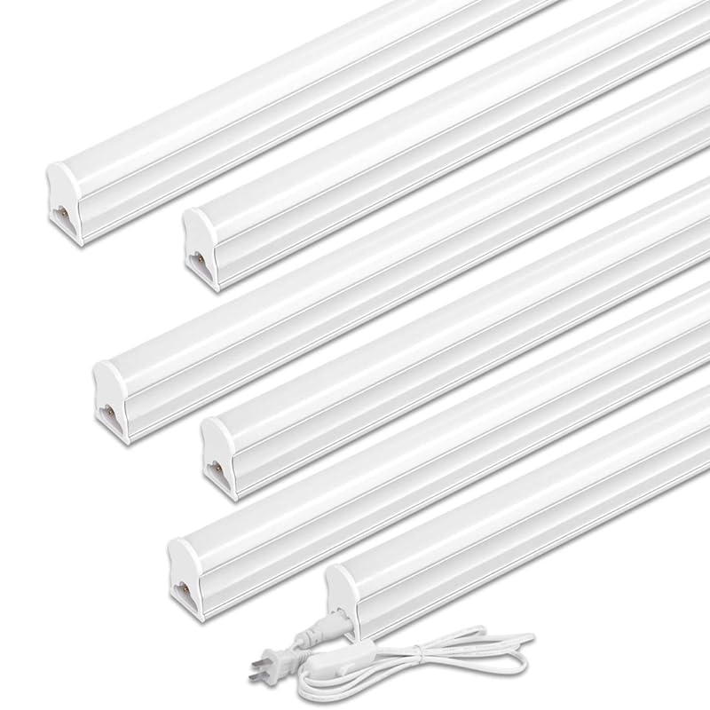 LED蛍光灯 40W形 器具一体型LED蛍光灯 T5 LED 直管 18W led 6000K 昼光色 天井照明 バーライト ベースライト 120cm 蛍光灯器具セット led照明 工事不要 軽量 連