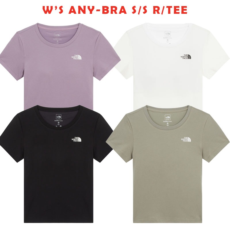 韓国正規品保証 関税負担なしNT7UR33A W’S ANY-BRA SS RTEEイリー 基本 着装 男子 女子 人気 韓国 ファッション 男女共用 アウトド