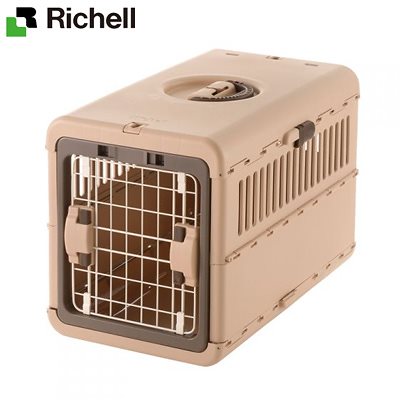 リッチェル キャンピングキャリー折りたたみ M ダークブラウン RI-4973655599334