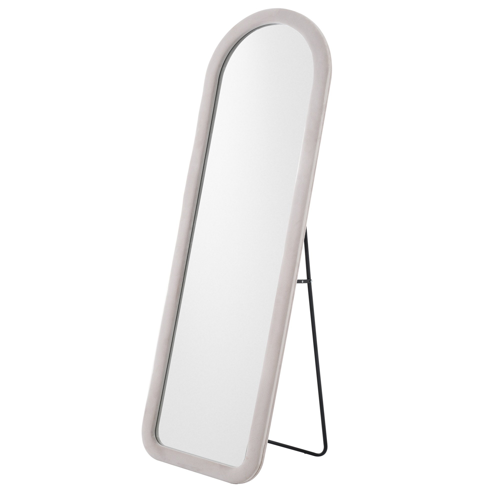 姿見 ブラケットミラー おしゃれ ウールブラケット 簡単取り付け 壁掛け鏡 改造 DIY インテリア [ライトグレー]