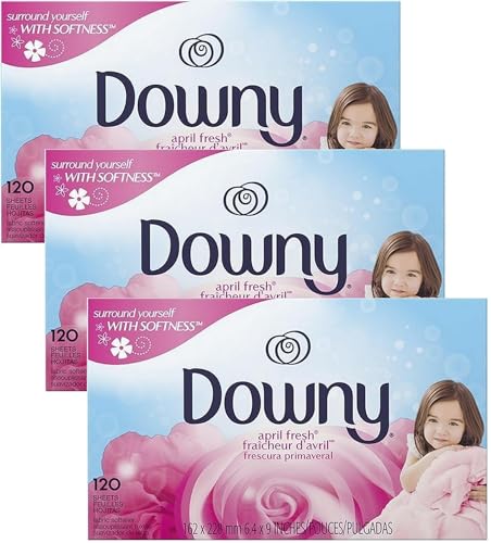 ダウニーシート エイプリルフレッシュ 120枚 x 3個セット (計360枚) ダウニー 柔軟剤 乾燥機用 正規輸入品
