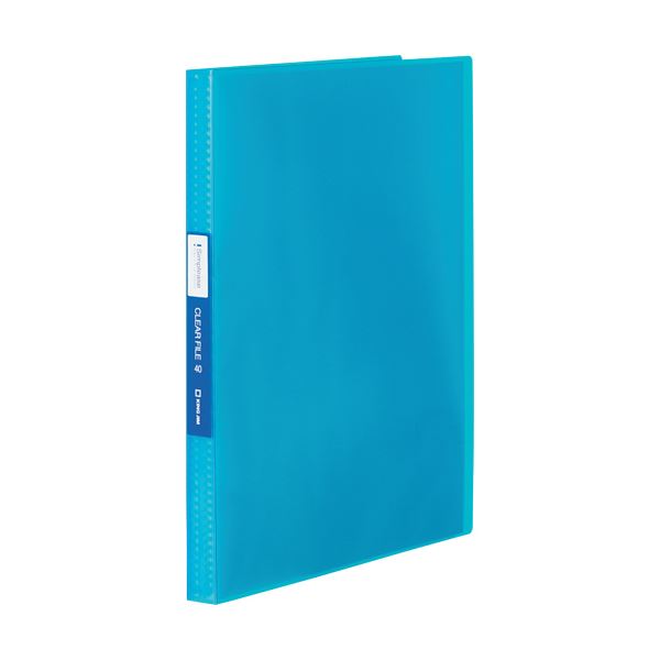 (まとめ) キングジム シンプリーズクリアーファイル(透明) A4タテ 40ポケット 背幅22mm 青 TH184TSPWB 1冊 (×30セット)