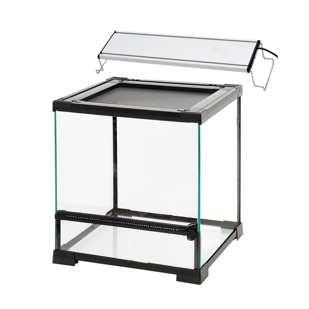 爬虫類ケージ　テラスペース　３０X３０X３２ｃｍ　＋　アクロ　ＲＥＣＴＡＮＧＬＥ　ＬＥＤ　ＢＲＩＧＨＴ　３００　ＣＲＣ17―15―05―30―00
