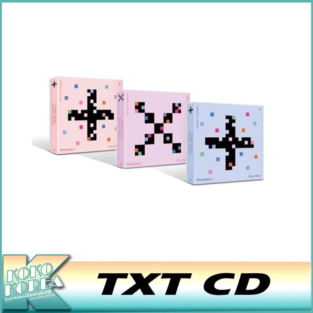 TXT 値引きする 中古 TOMORROW X TOGETHER - Blue Hour : minisode1 フォトブック+CD+ステッカー+フォトカード+ポストカード+ポスター