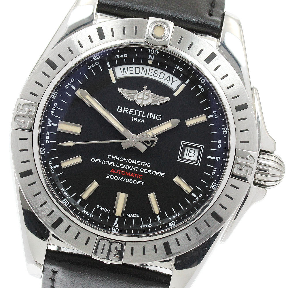 ブライトリング BREITLING A45320 ギャラクティック44 デイデイト 自動巻き メンズ _920841【中古】