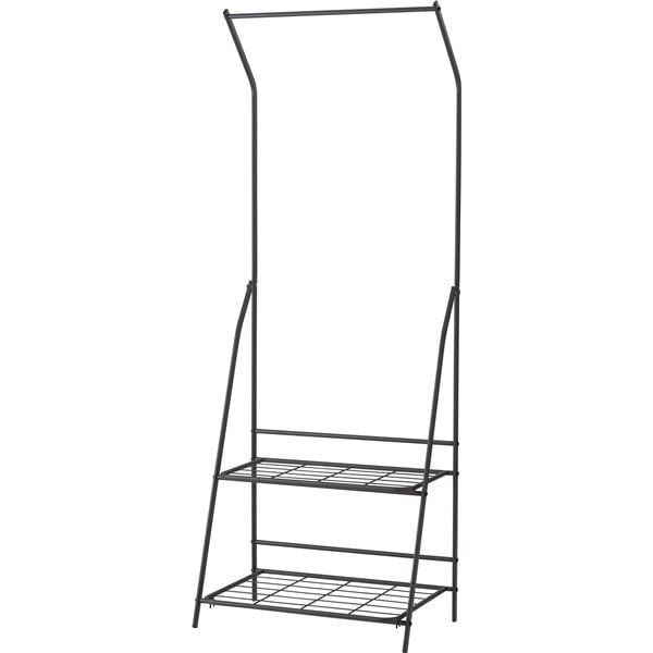 フォールディングハンガーラック ダークグレー 約W60xD38.5xH161cm