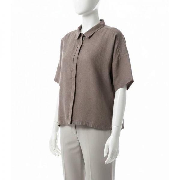 26SS 女性 オビック ヘンプ キャンプ 半袖シャツ (14600200244) (Ovik Hemp Camp Shirt SS W)